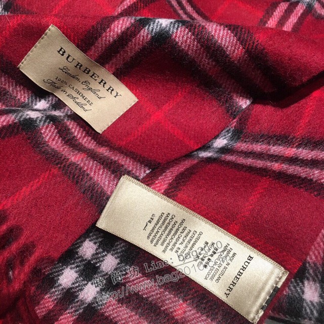 Burberry深度水波紋經典羊絨格子圍巾 巴寶莉2021新款圍巾  mmj1150